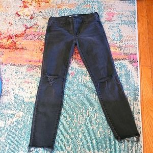 Madewell vintage black 9" skinny high rise sz 26